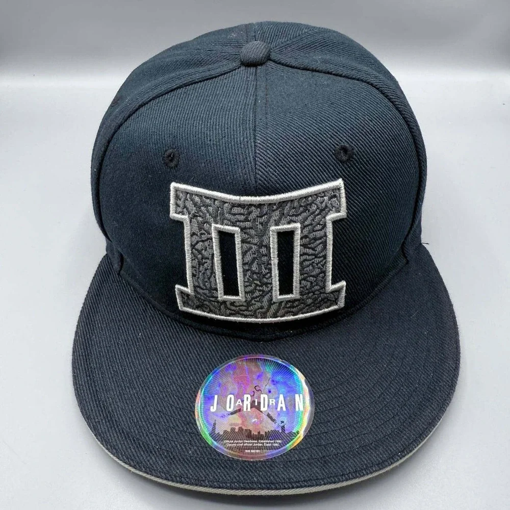 Air Jordan Hat Men Navy Cement Elephant Embroidered‎ Jumpman Snap Back Cap